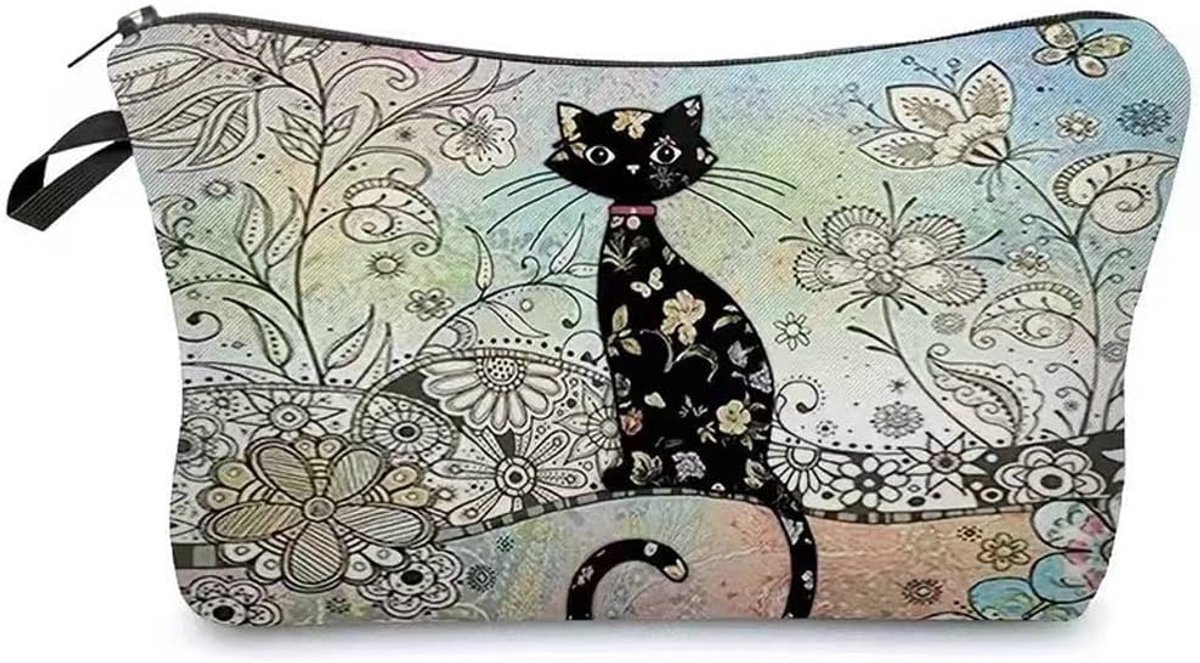 Kattenmake-uptas - klein - linnen - schattig cadeau voor kattenliefhebbers - ShopVlot