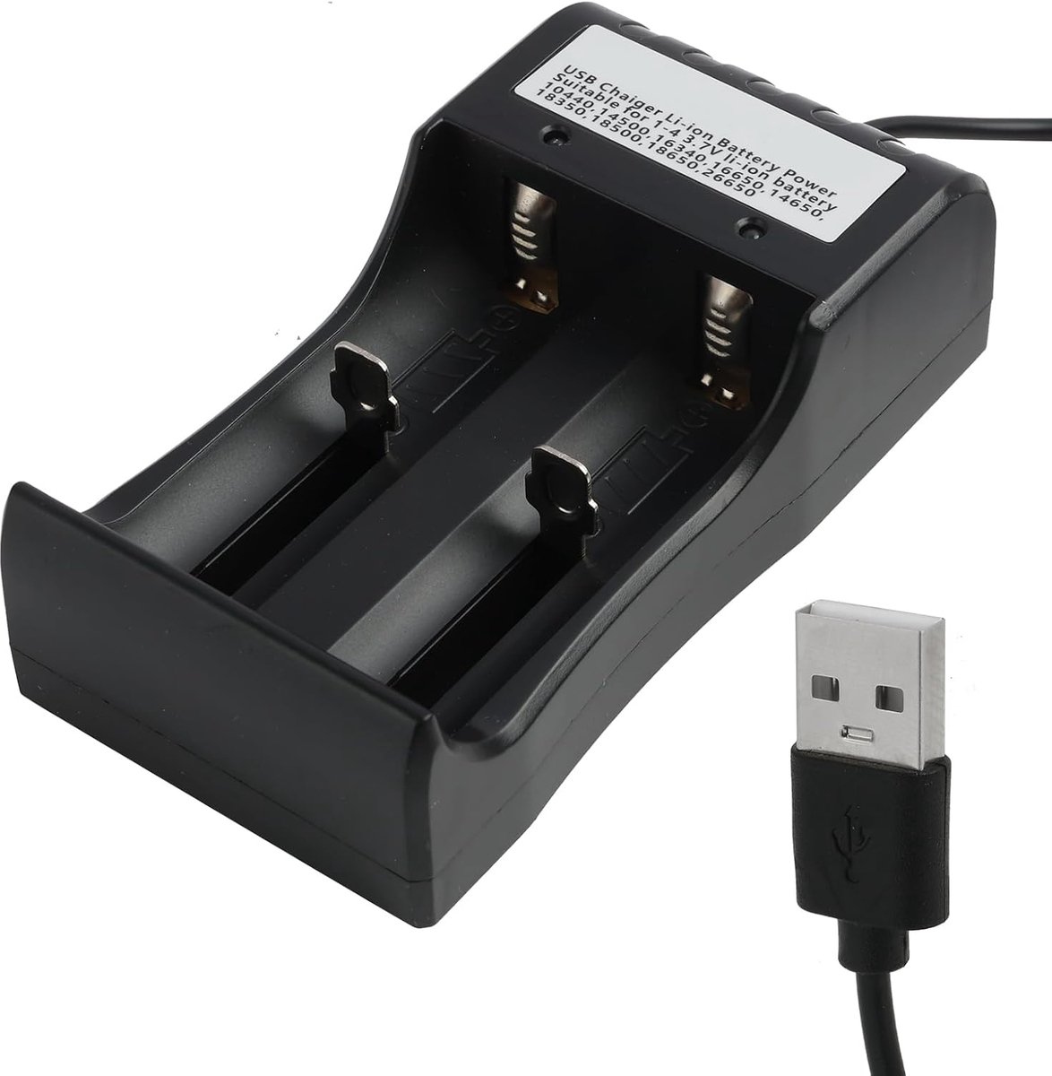 Universele 18650 Acculader - Snelladen voor Li-Ion Batterijen - LED Indicator - Geschikt voor Diverse Accuformaten - ShopVlot
