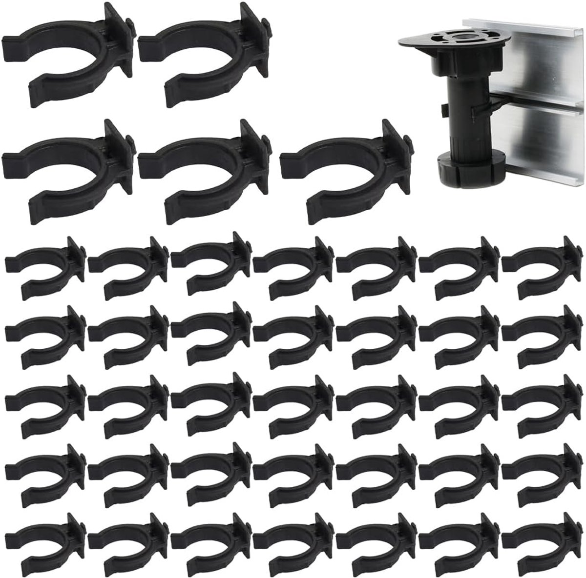 Keukenhaken 40 Stuks - Universeel ABS - Eenvoudig te installeren - Organiseer je keuken - ShopVlot