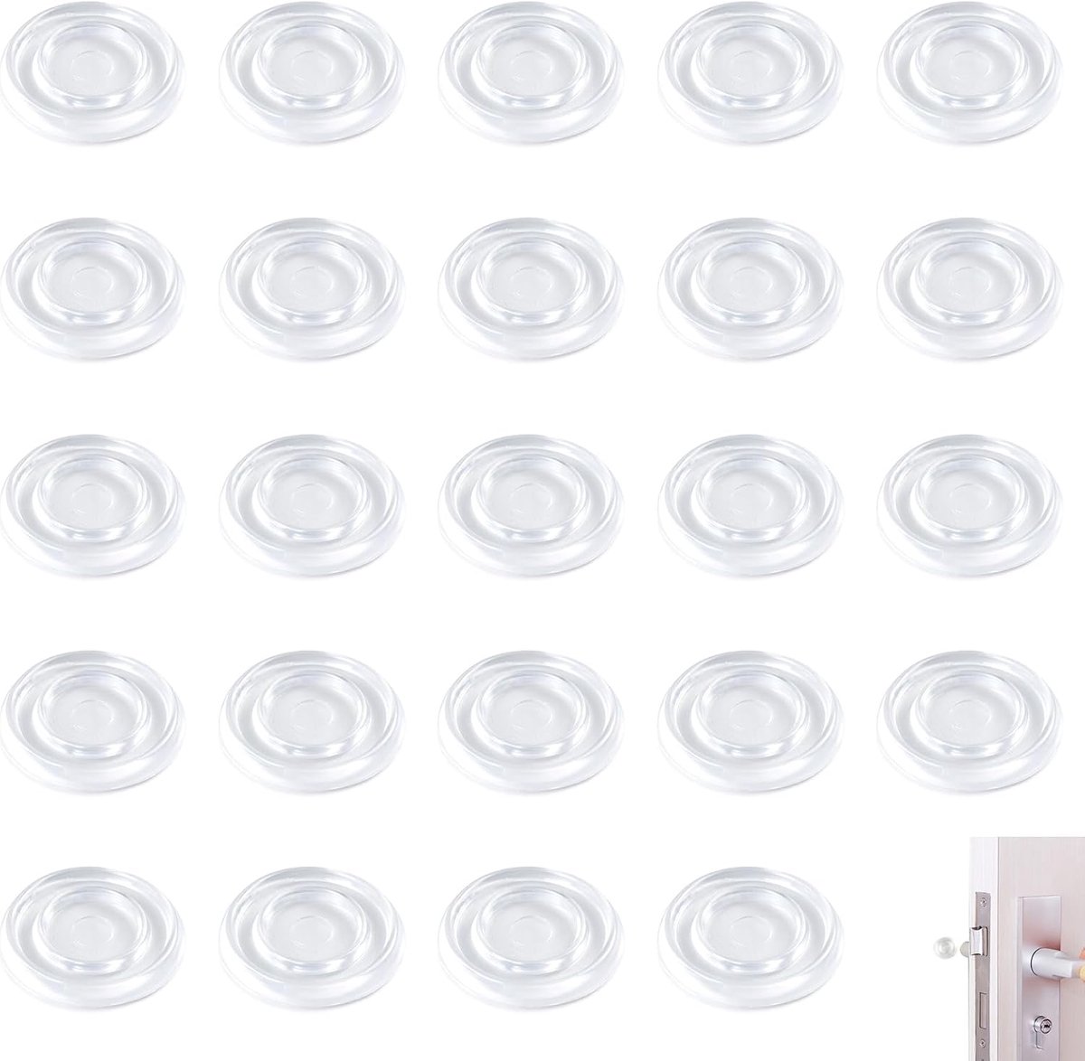 transparante zelfklevende siliconen pads - 24 stuks - antislip rubber - bescherming voor meubels en oppervlakken - ShopVlot