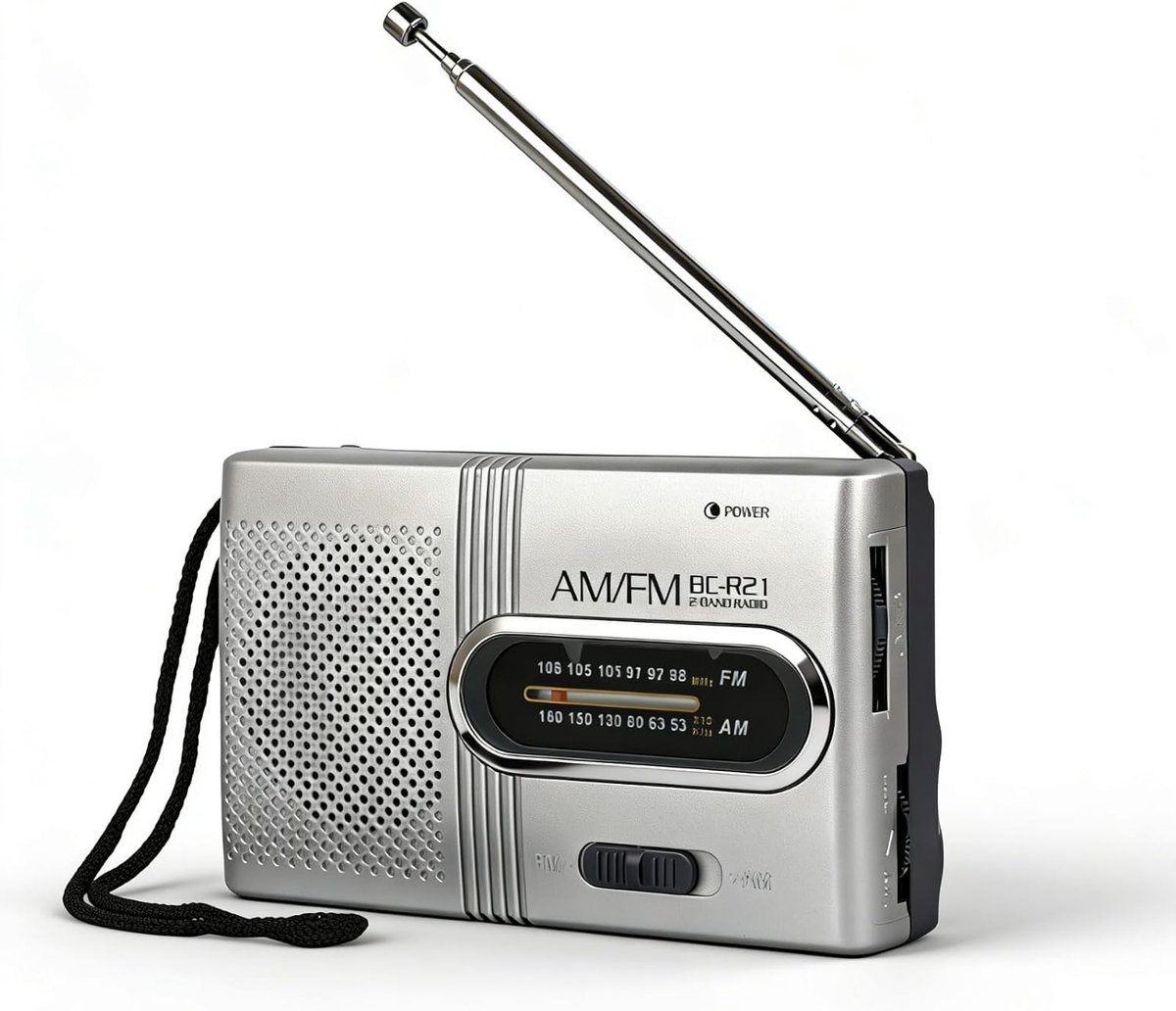 Draagbare radio AM/FM - Mini radio met hoofdtelefoonaansluiting - 5W luidspreker - Ideaal voor reizen - ShopVlot