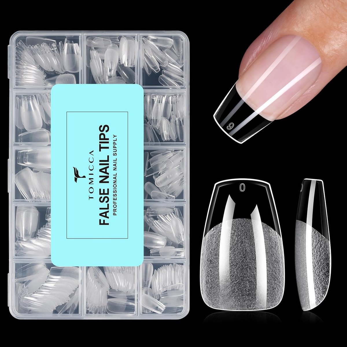 Nail Tips voor Gel Nagels - Ballerina Vorm - Zacht Gel - 21 Dagen Langdurig - ShopVlot