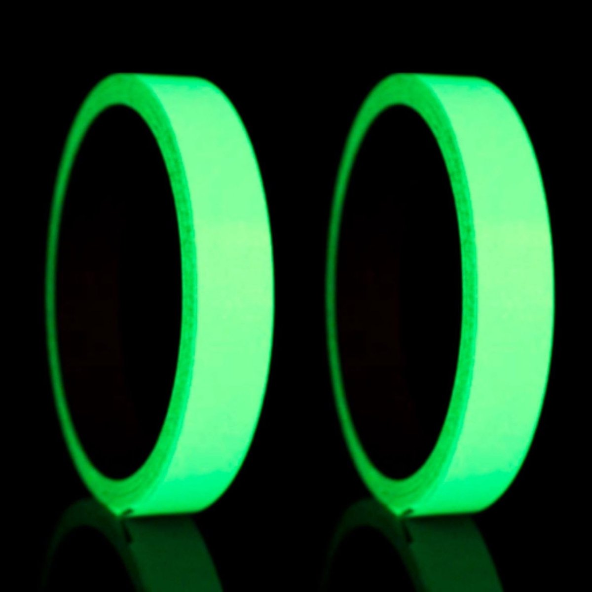Fluorescente tape 10mm x 20m - zelfklevend - waterproof - ideaal voor trappen en nooduitgangen - ShopVlot