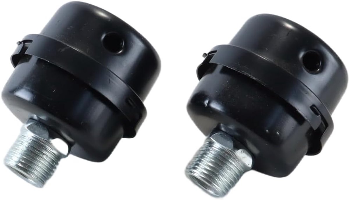 Compressor silencer filters set van 2 - metalen luchtcompressor filter - blokkeert stof en vocht - ShopVlot