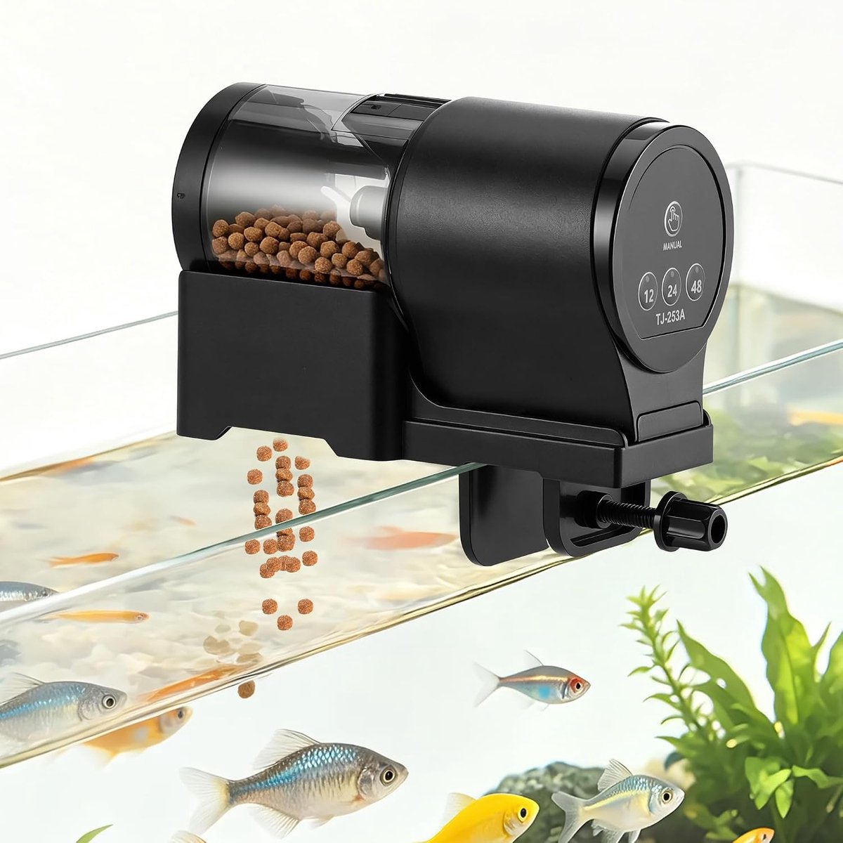 Voederautomaat aquarium - digitaal - automatisch voeden - ideaal voor drukke aquarianen - ShopVlot