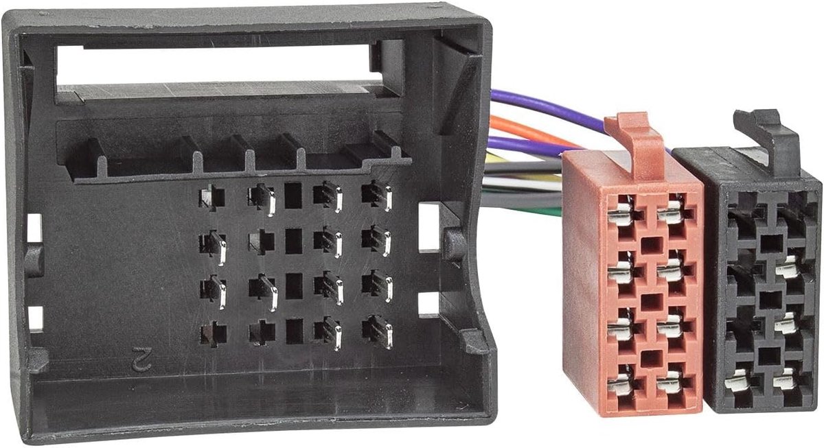 Radio adapter kabel Renault - Quadlock naar 16pin ISO - eenvoudig aansluiten - geschikt voor Twingo, Megane, Clio - ShopVlot