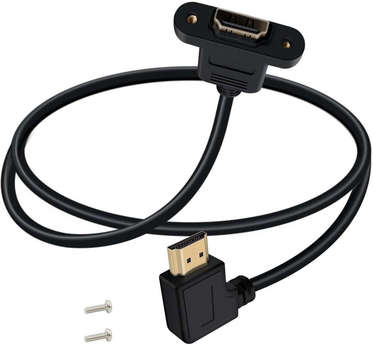 HDMI verlengkabel met paneel - 0,5m - links - ideaal voor installatie - ShopVlot