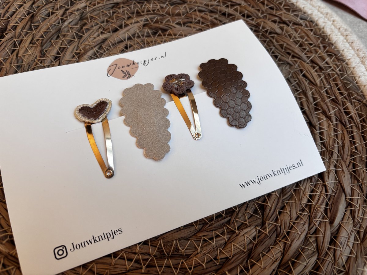 Klikklak haarspeldjes Fenna 4cm - kinderknipjes - Babyhaarclipjes - Kinderhaaraccessoires - Haarspeldjes kinderen - Haaraccessoires meisjes - Haarspeldjes baby - Kinder haarspeldjes - Kinder haarclips - Haarspeldjes kind