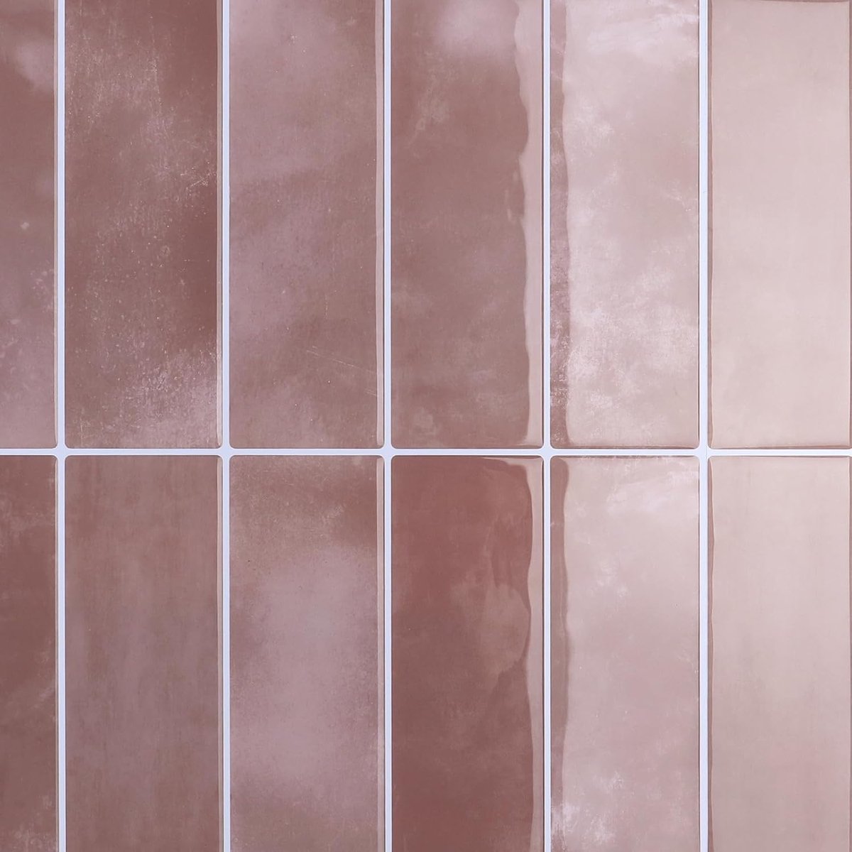 CRE8TIVE Self-Adhesive PVC Wall Tile Pink Marble Effect for Kitchen and Bathroom, Waterproof, Rectangular, Fireplace - ShopVlot
