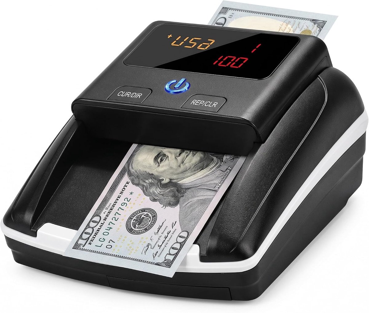 Mini Portable Money Counter counterfeit money detector automatic money detection by UV MG IR image paper quality for - ShopVlot