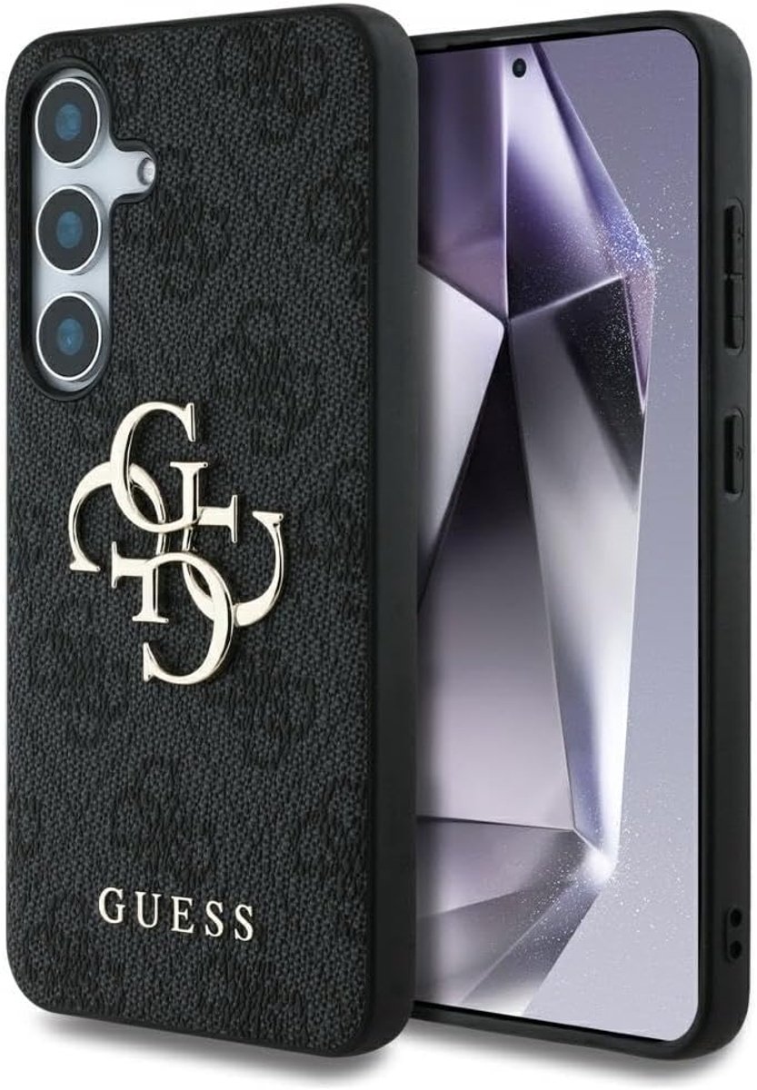 CG MOBILE Under License Guess Case for S25 Black Big 4G Logo Classic Logo - ShopVlot