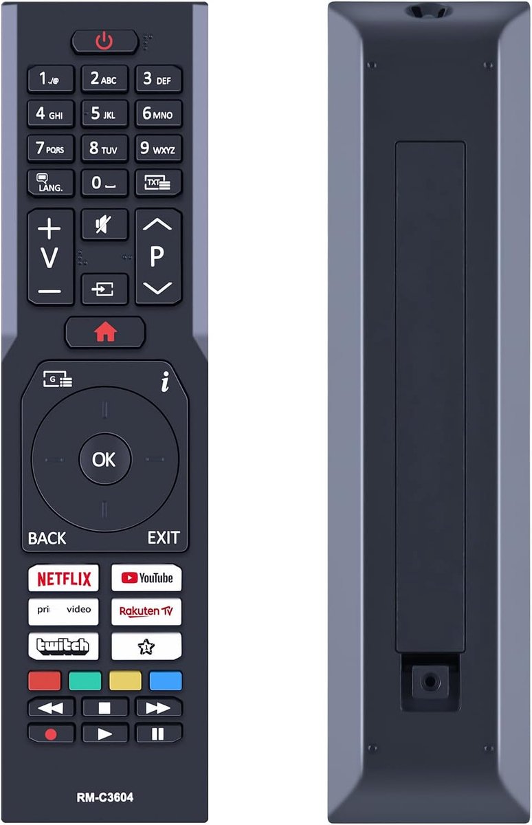 RM-C3604 vervangende afstandsbediening geschikt voor JVC LT-32VF5105 LT-40VF3001 LT-43VF5105 LT-43VU2201 LT-43VU2255 - ShopVlot