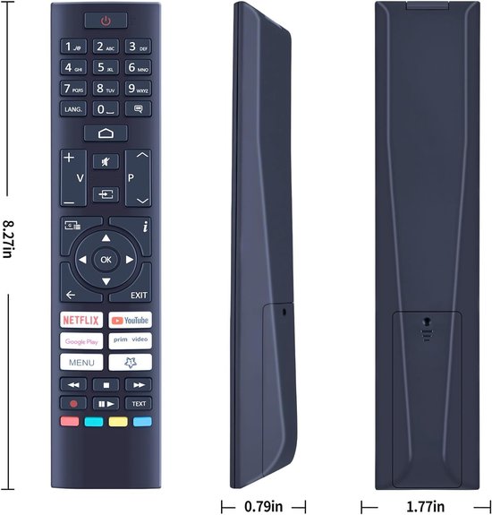 Nue Vervangende afstandsbediening compatibel met JVC Android Smart TV LT-24VAH3455 LT-32VAF3255 LT-32VAH3355 - ShopVlot — afbeelding 2