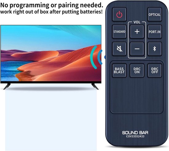 COV33552433 Replacement Remote Control COV33552438 Compatible With LG Soundbar SK1 SQM1 - ShopVlot — afbeelding 2