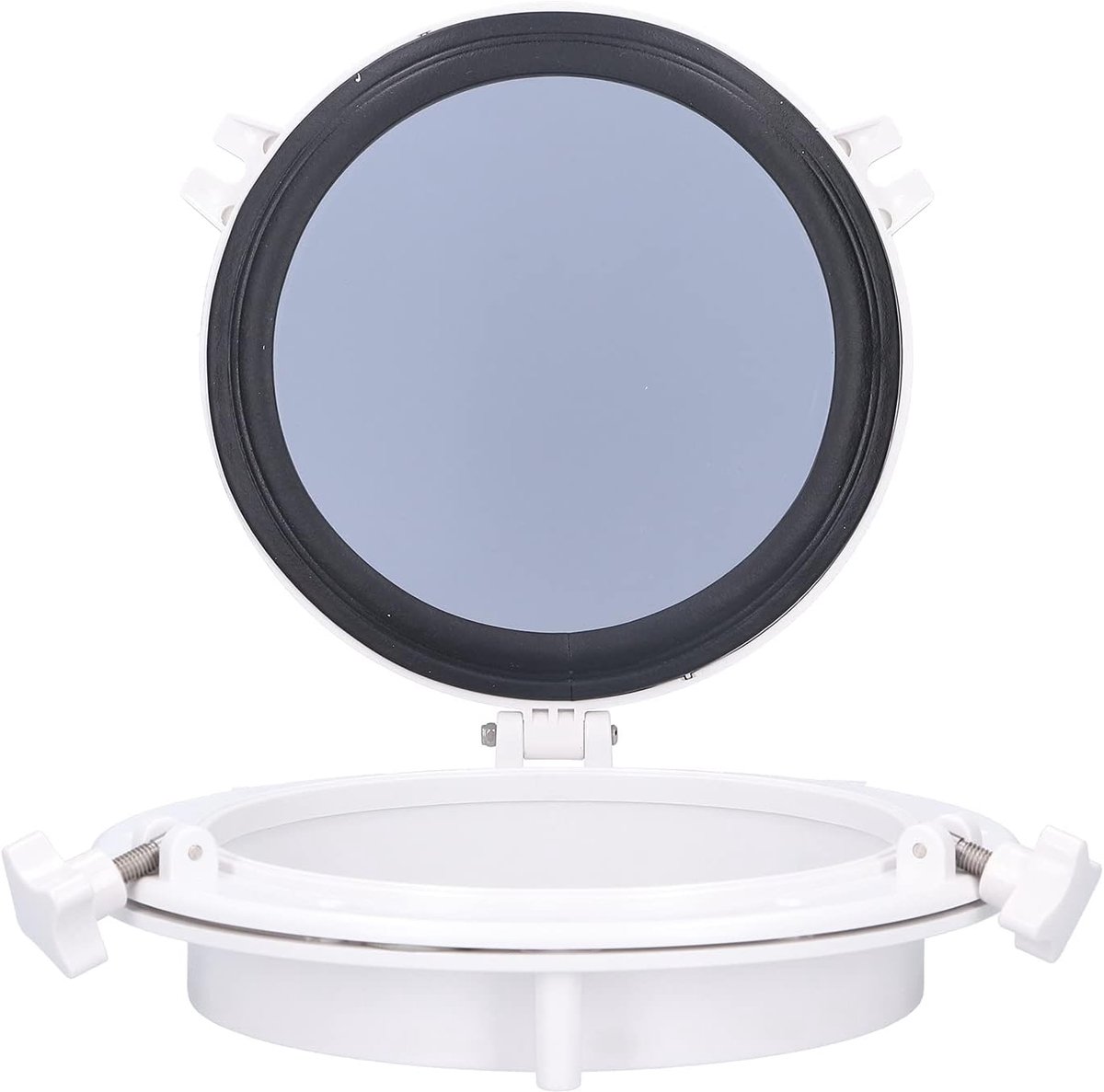10 Inch Marine Boat Hunting Window, Round Opening Porthole Porthole Hunting Tempered Glass Window Ship Round Glass - ShopVlot