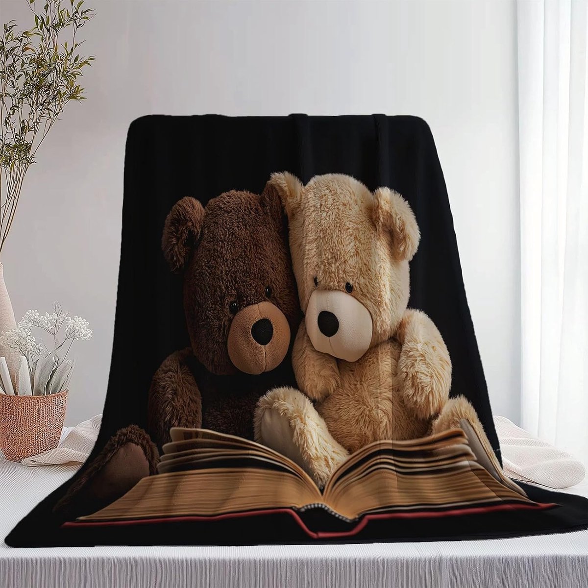 Flanellen Deken - Warm Plaid - Bank en Bed - Zacht en Pluizig - 150 x 200 cm - Bruin