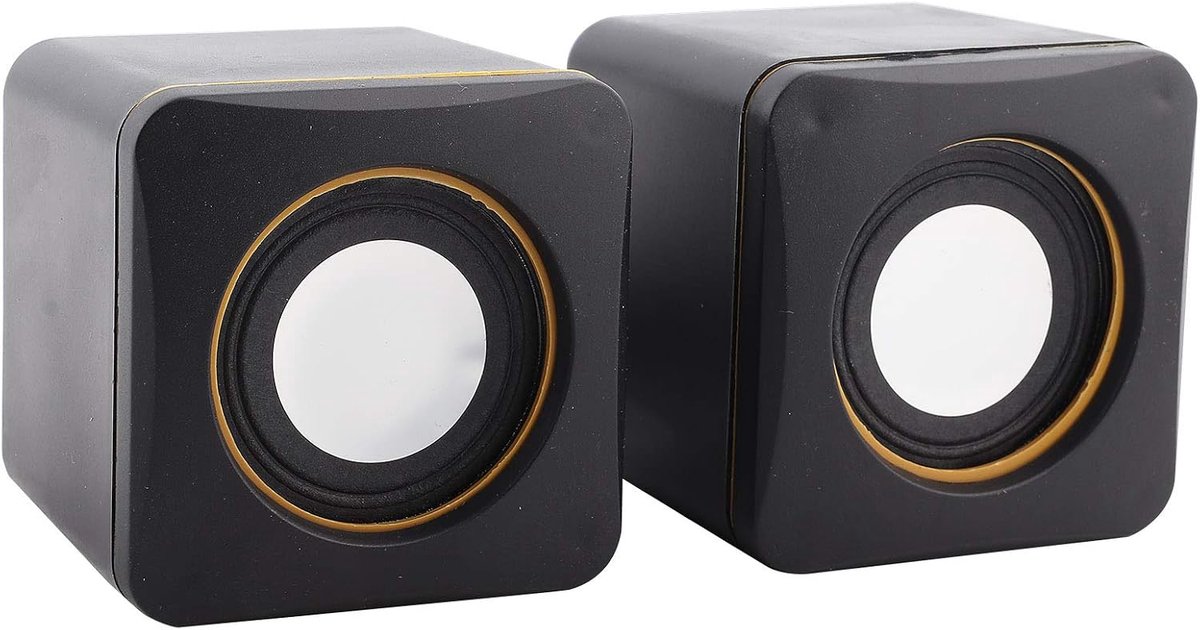 USB Powered Stereo Speaker System, Computer Speakers, Small Size, with 3.5mm Aux Audio Plug To Connect to Laptop - ShopVlot