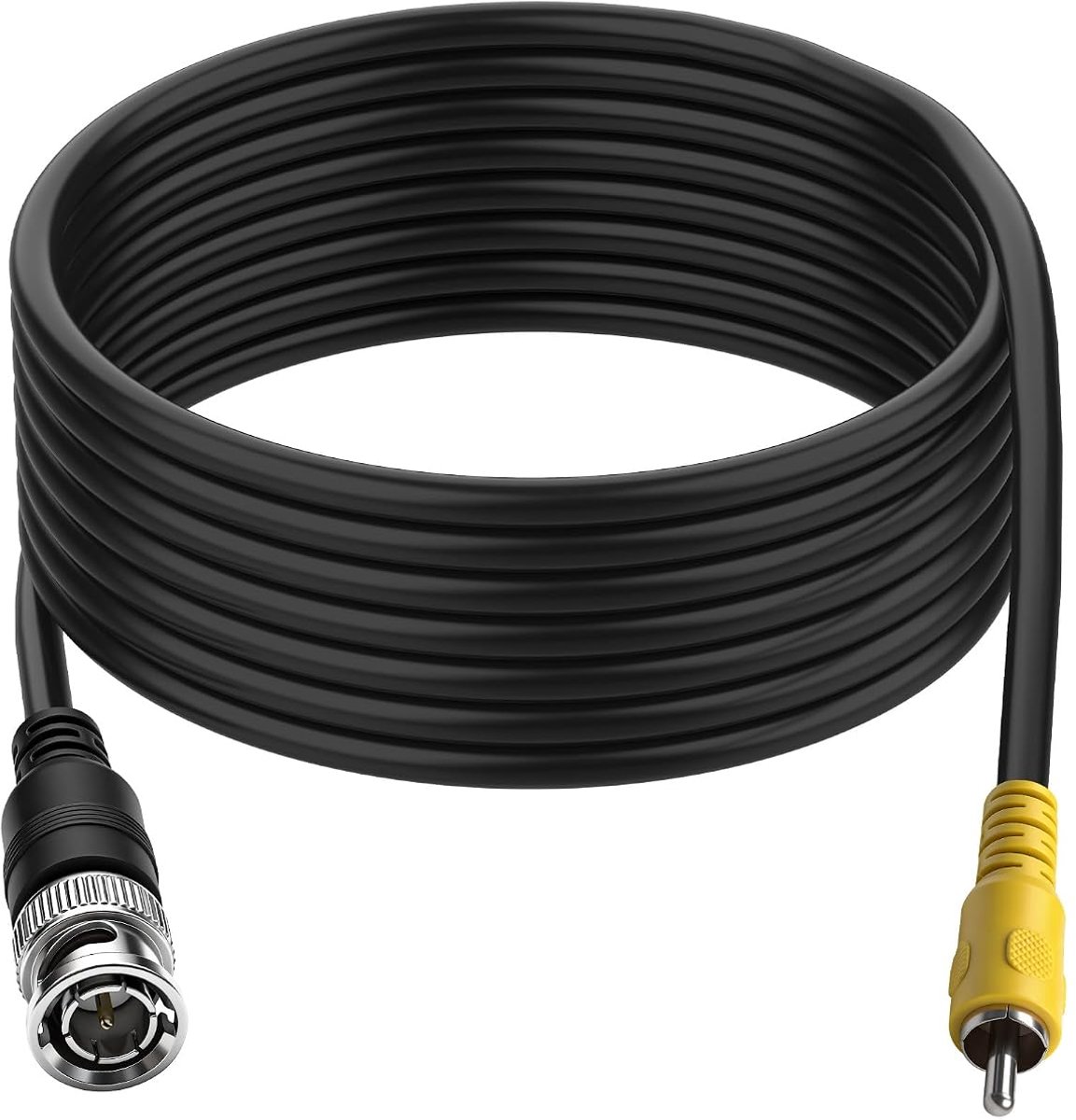 MEIRIYFA BNC naar RCA-adapterkabel, BNC-stekker naar cinch, 75 ohm, coaxiale composietvideo-connectorkabel voor - ShopVlot