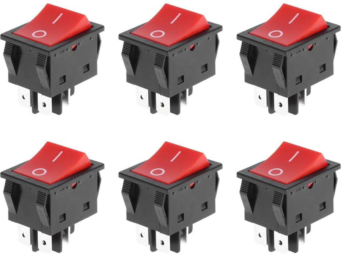 4 Pin Rocker Switch, 30A Welding Machine Push Button Switch Lighting For Home Use On/Off Rocker Switch Panel Button - ShopVlot