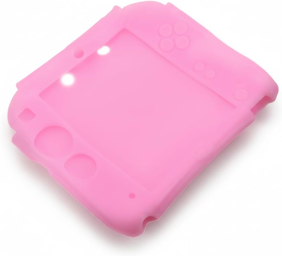 Silicone Skincover for 2DS, Clear Case with Screen Protectors, Controller Protective Case for 2DS with HD Clarity - ShopVlot