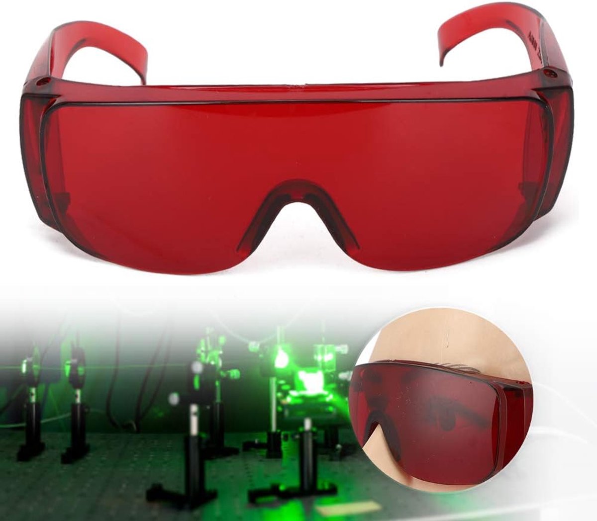 YUYTE Laser Safety Glasses, 405 to 1064nm Laser Glasses Eye Protection Industrial Accessory Protective Glasses for - ShopVlot
