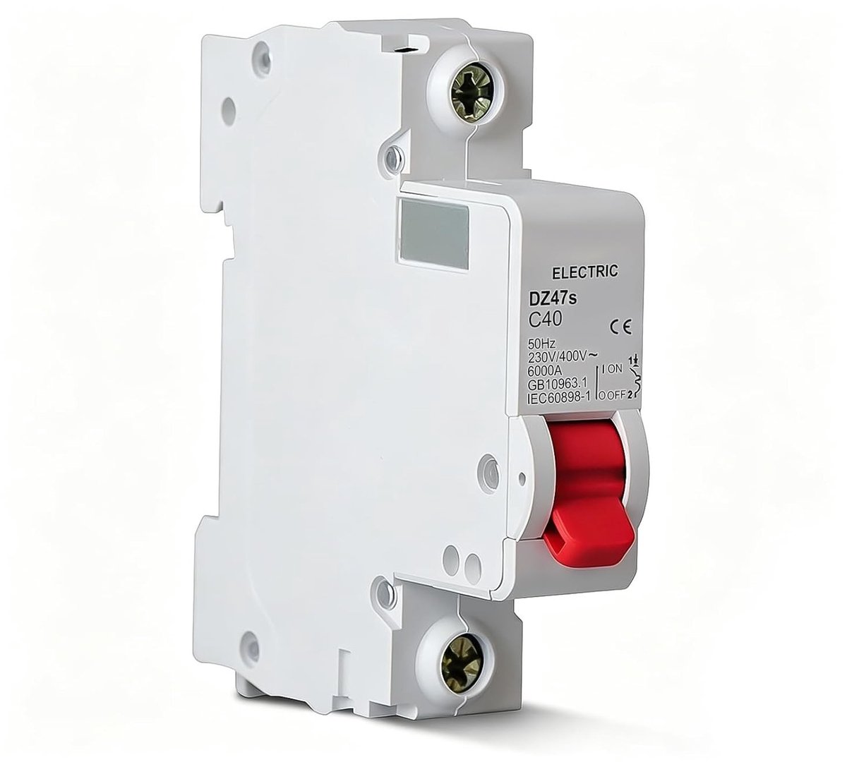 Miniatuur stroomonderbreker 1-polig 40 A voor AC230 V, overbelastingsbeveiliging en circuitbescherming