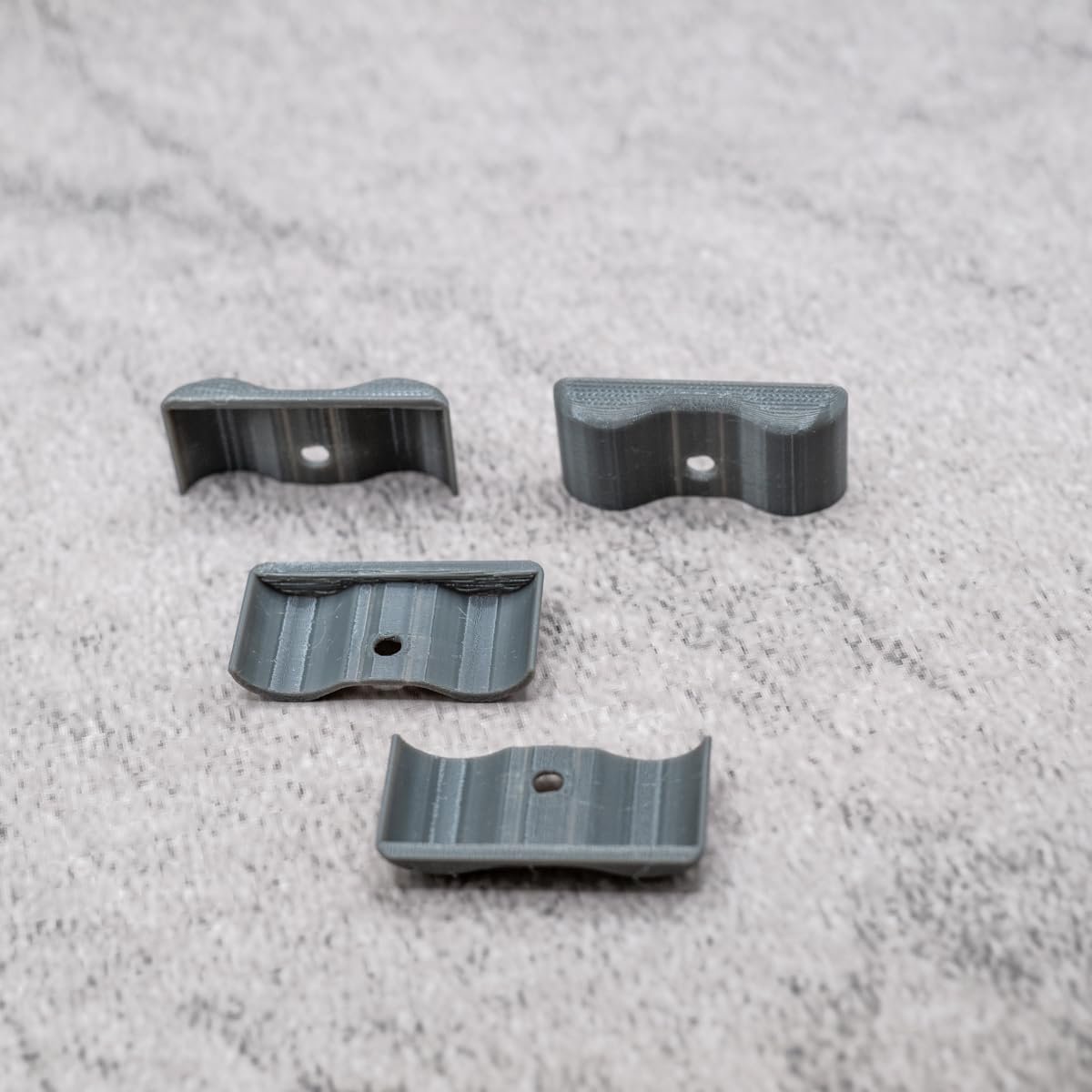 Replacement End Caps Set of 4 Grey Compatible with Piping Trim Type GR Trim End Caps for Caravans (Grey) - ShopVlot