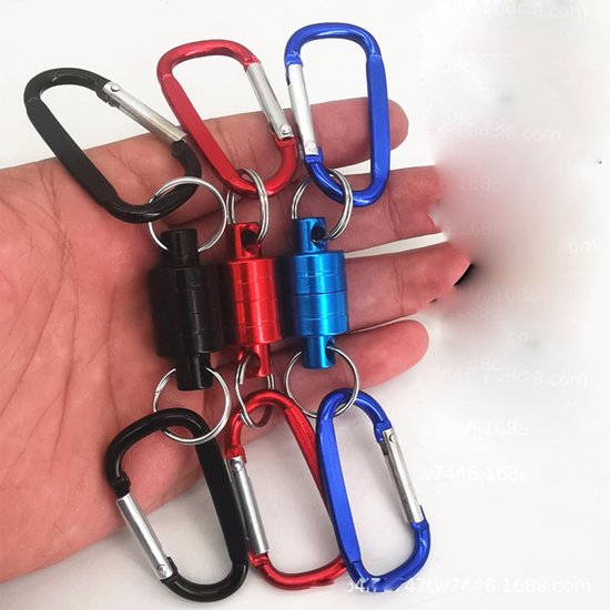 Fly Fishing Magnetic Net Release Magnetic Landing Net Holder Fishing Magnetic Tools Aluminum Shell Magnet Clip Landing - ShopVlot — afbeelding 4
