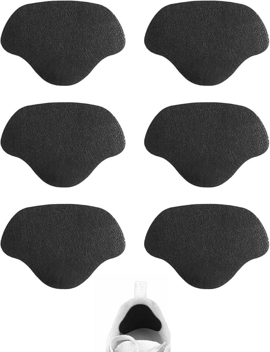 Heel Repair Patches for Shoes Pack of 6 Black Wear-resistant Heel Patch Self Adhesive Repair Inner Holes Sports - ShopVlot