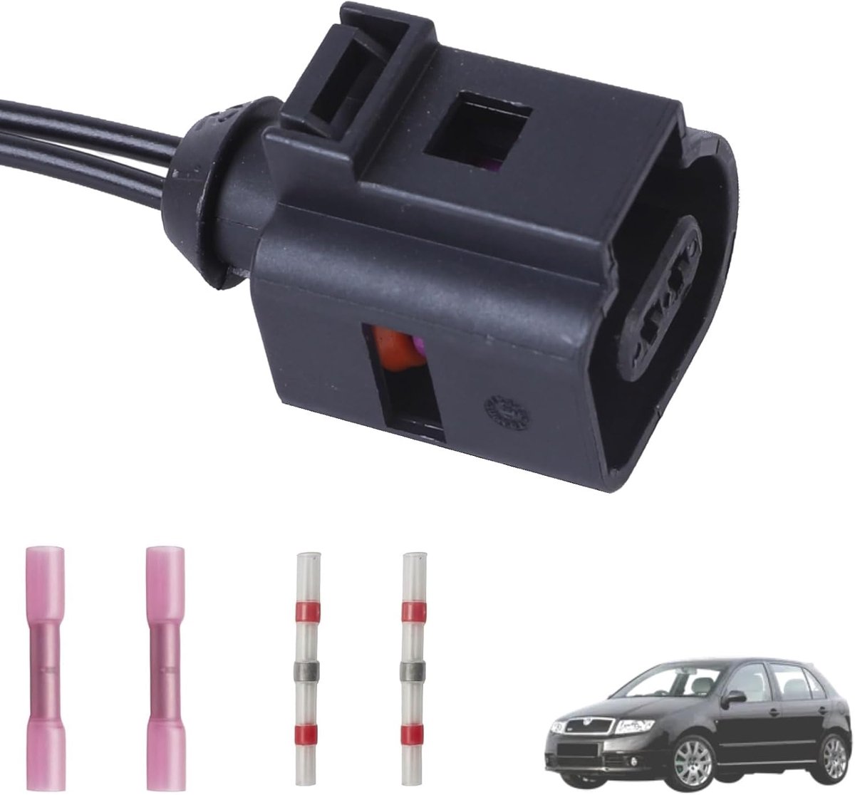 Twowinds Temperature Sensor Connector 1j0973702 Compatible with VW Golf - Suitable for Golf 4, Jetta 4, New Beetle, R32 - ShopVlot