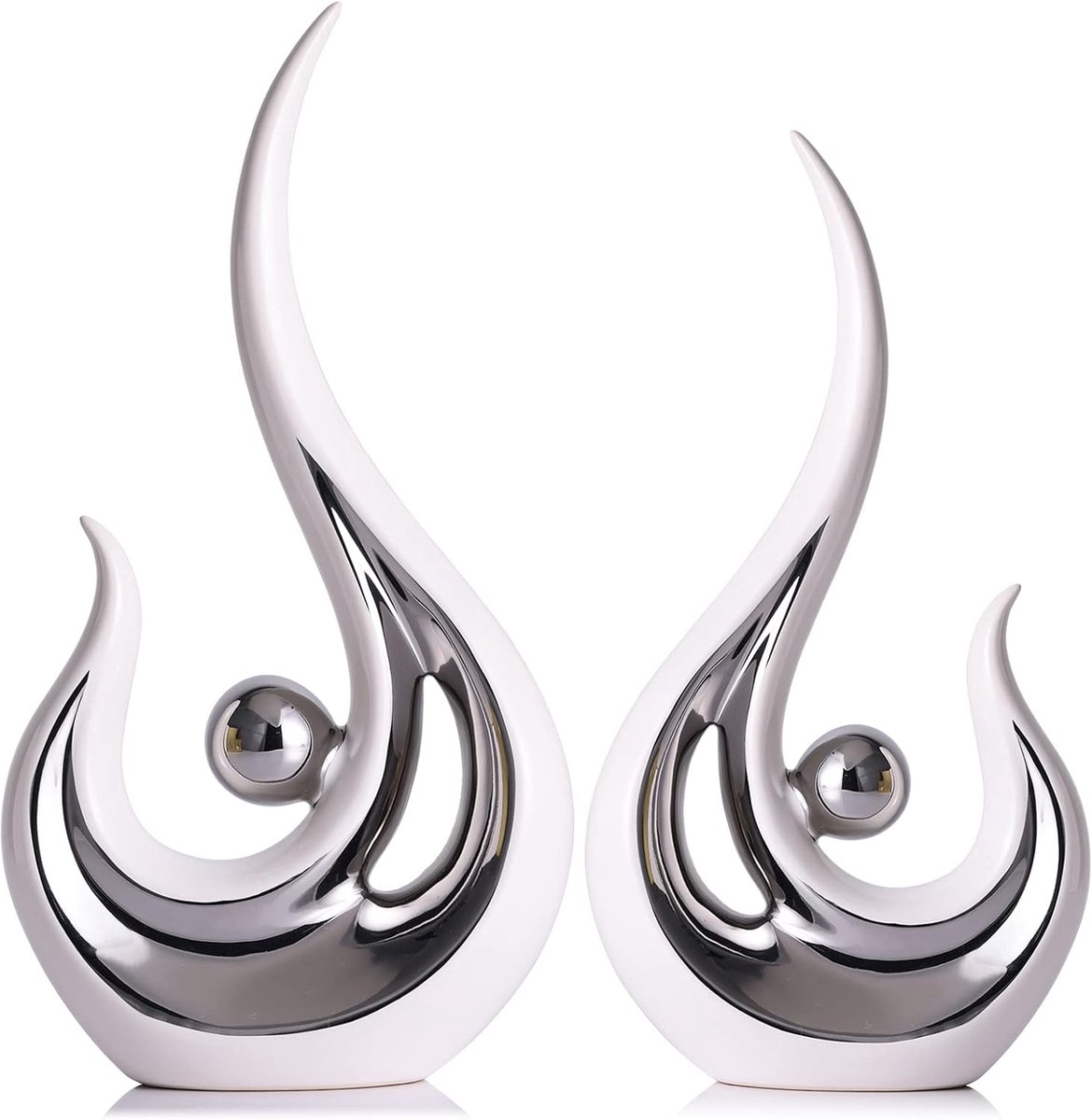 LCCCK Modern abstract art home decoration accent,contemporary statues coffee table decor for living room,table - ShopVlot