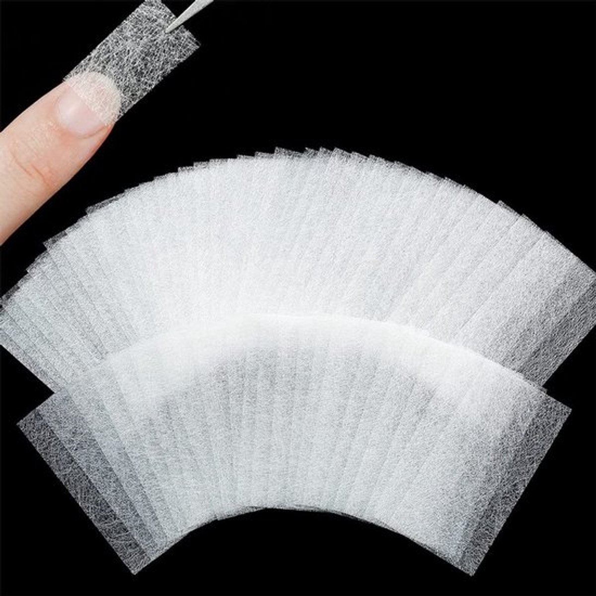 Glasvezelnagels 60 Stuks - Nagelverlenging - Zijdevezel - Valse Nagels - Manicure Salon Tool - Aanpasbare Lengte en Vorm