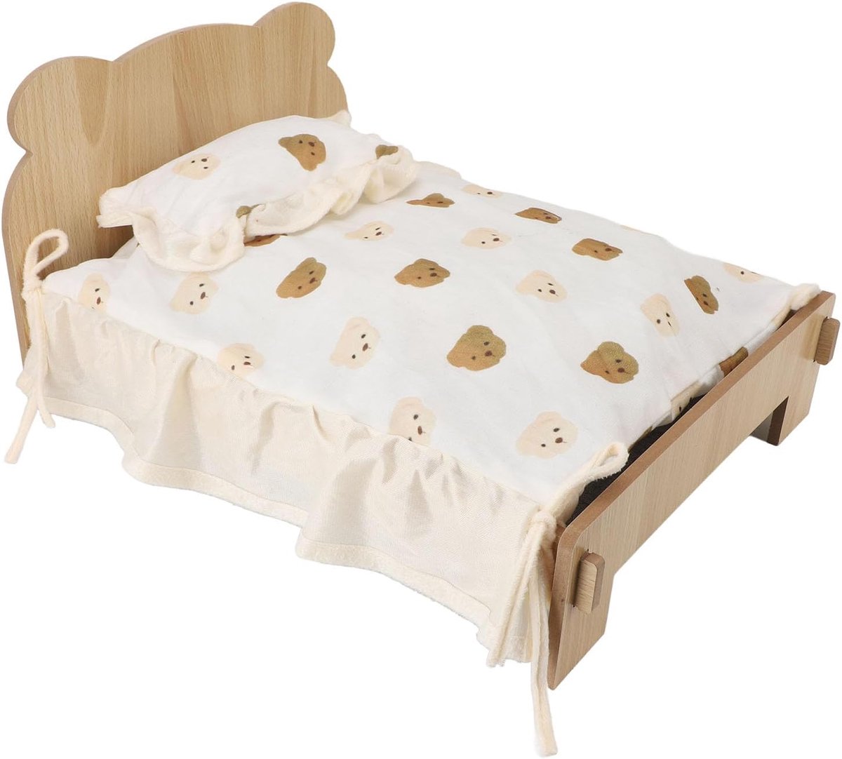 Hondenstapelbed Groot - Houten Frame - Verhoogd Kattenbed - Comfortabel voor honden en katten - ShopVlot