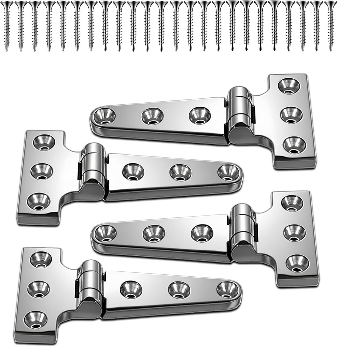 T-scharnieren 100 x 54 mm - roestvrij staal 316 - zware belasting - ideaal voor boten en jachten - ShopVlot