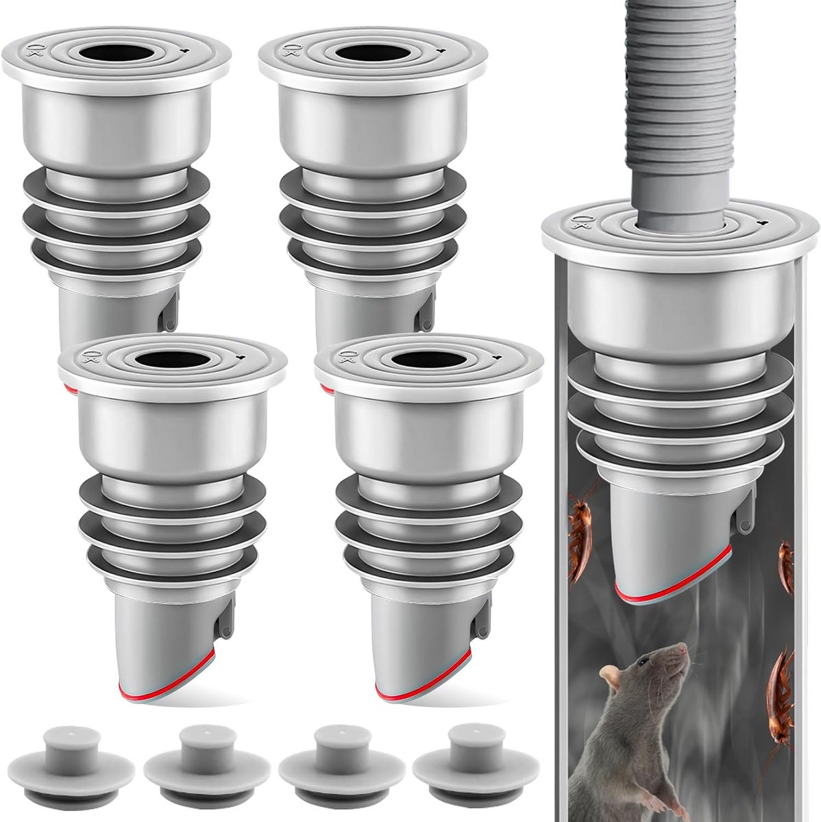 Wasmachine Slangpakking - 4 Stuks Silicone - Geurremmend - Optimale afdichting voor badkamer en keuken - ShopVlot