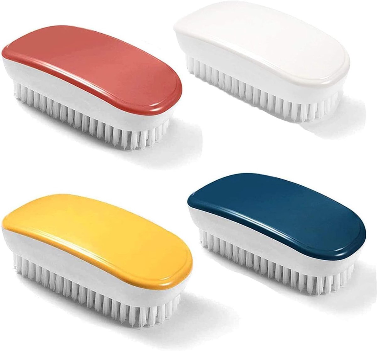 Handwasborstel set 4 stuks - Zachte borstel met ergonomische grip - Ideaal voor kleding en schoenen - ShopVlot