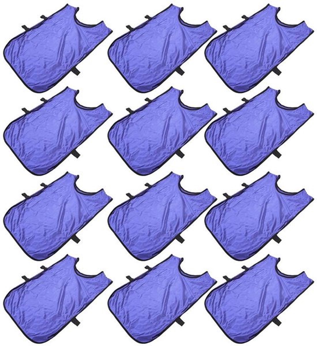 Trainingsvesten 12 Stuks - Nylon Sportstof - Ademend - Geschikt voor Balsporten/Hardloopsporten - Comfortabele Pasvorm - Voor Fitness/Wandelen - Sporthesjes
