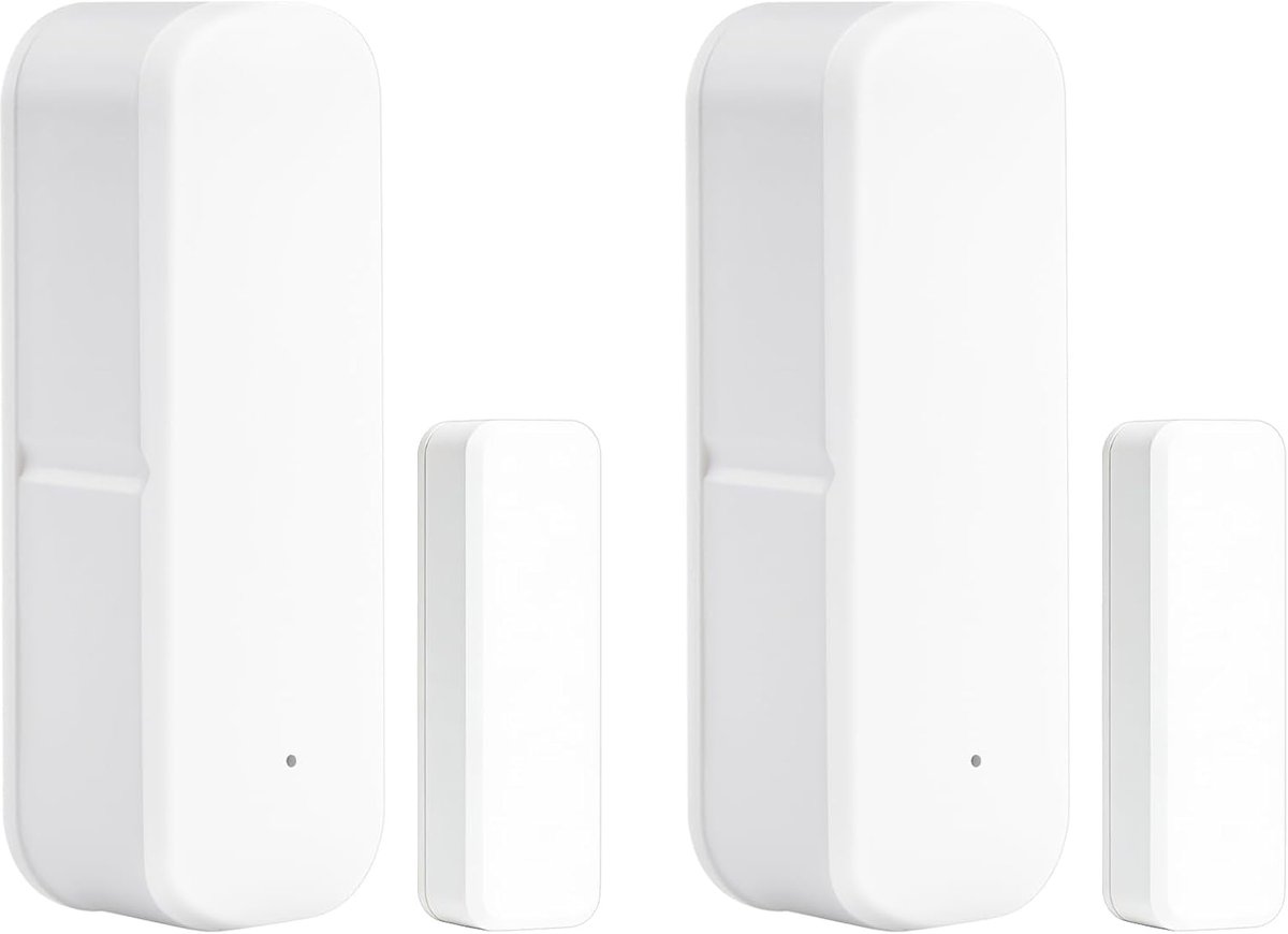 Wifi-deursensor 2 stuks - draadloos - intelligente raamcontactsensor - betrouwbare thuisveiligheid - ShopVlot