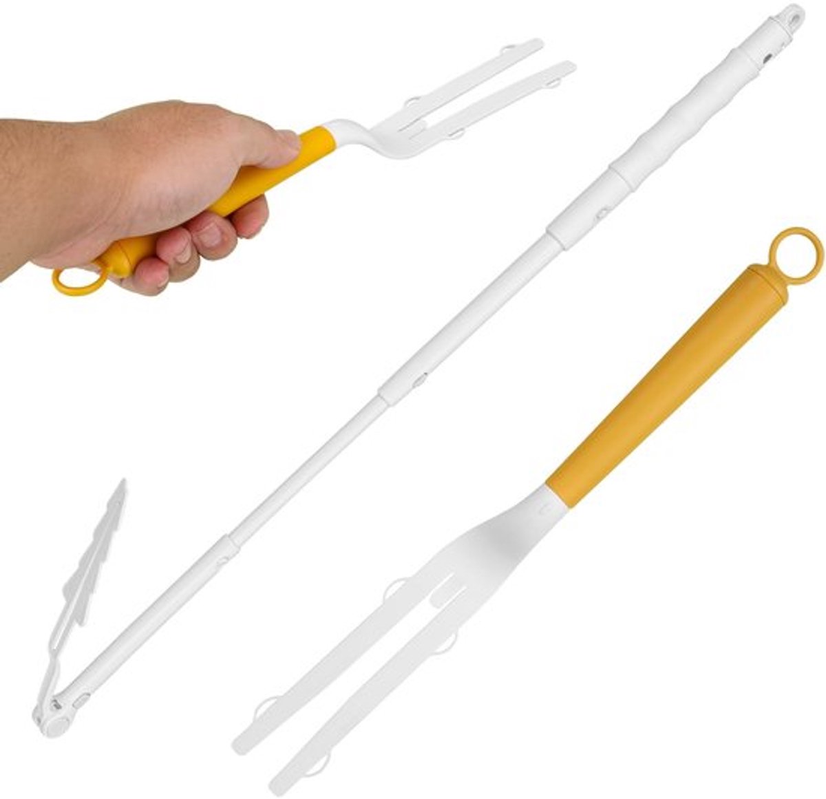 Handgrepen Vervangend - 2 Stuks - Verstelbare Lengte - Telescopische Handgreep - Hoogwaardig Plastic - Duurzaam - Stofdoek