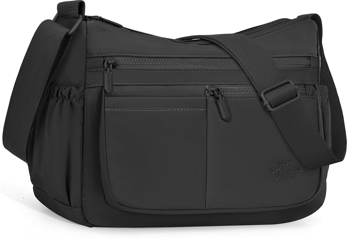 Schoudertas dames, groot - nylon waterdicht - multifunctionele schoudertas - ideaal voor werk en reizen - ShopVlot