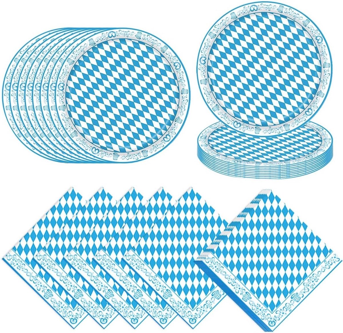 Oktoberfest tafel decoratieset - feestelijk - kleurrijk - voor een gezellige sfeer - ShopVlot