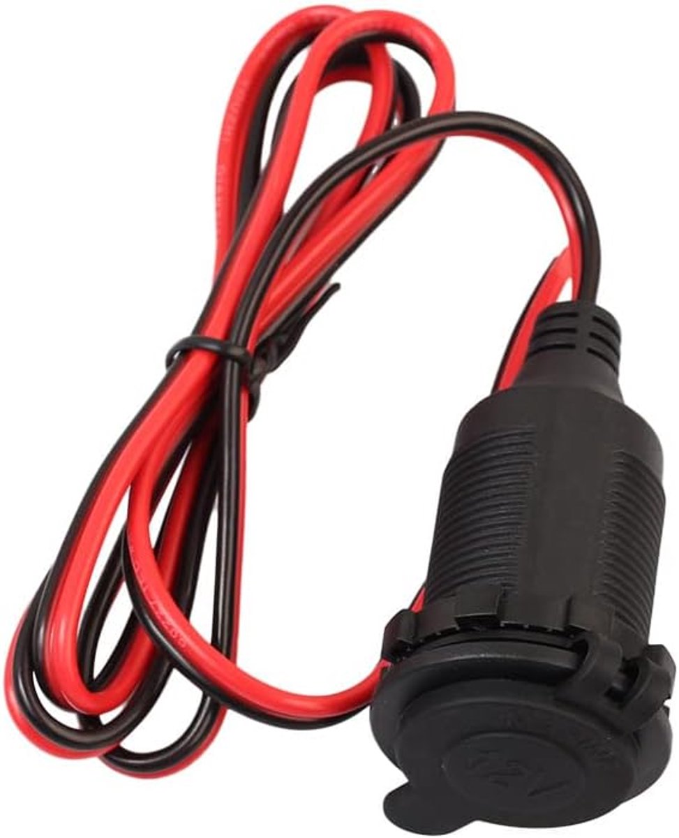 Ziyan Car Cigarette Lighter 12V/24V Socket Installation Socket Adapter Cable Car 1m - ShopVlot