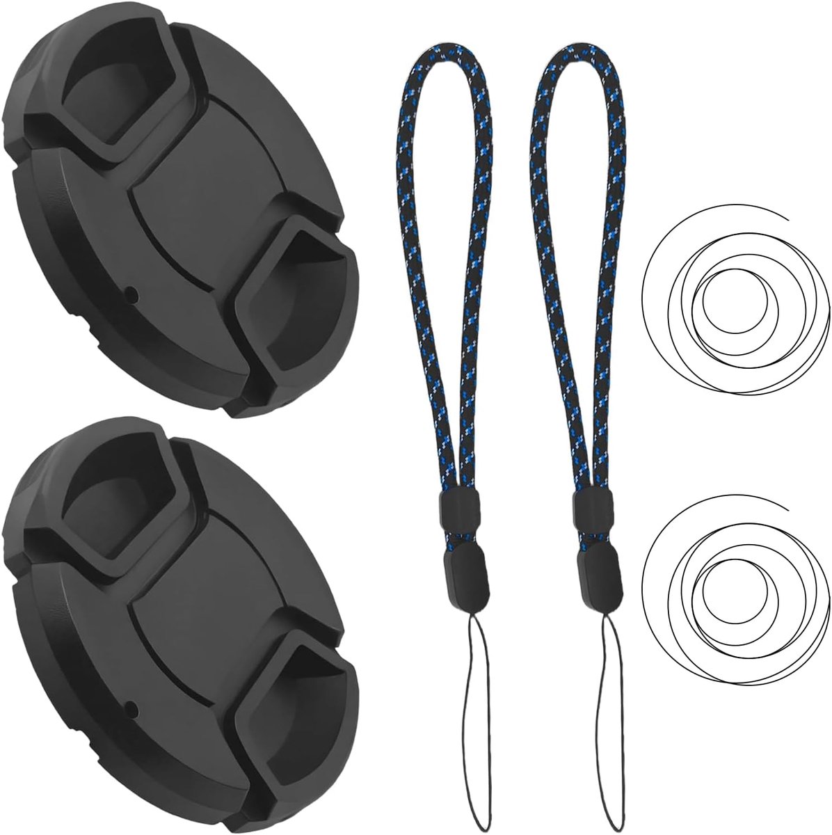 Lens Deksel Set - Midden-Klem Deksel, Lensbescherming met Hangend Touw, Camera Deksel Ø52 mm, Fotografische - ShopVlot