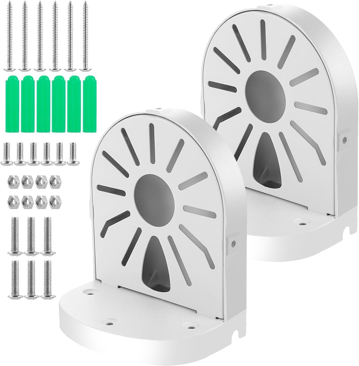 2 Pieces Dome Camera Wall Mount Camera Junction Box Waterproof Metal Junction Box Universal Dome Camera Wall Mount - ShopVlot