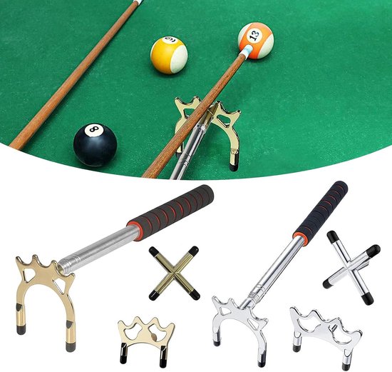 KKPLZZ Pool Snooker Table Cue Retractable Billiard Pool Cue with Brass Cross & Spider Holder Rusts, Billiard Pool Cue - ShopVlot — afbeelding 3