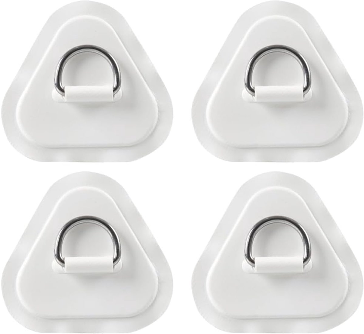 HAGNA 4 stuks D-ringpatches voor opblaasbare boot, pvc, kajak, surfen, D-pad patch voor auto, kajak, bootaccessoires - ShopVlot