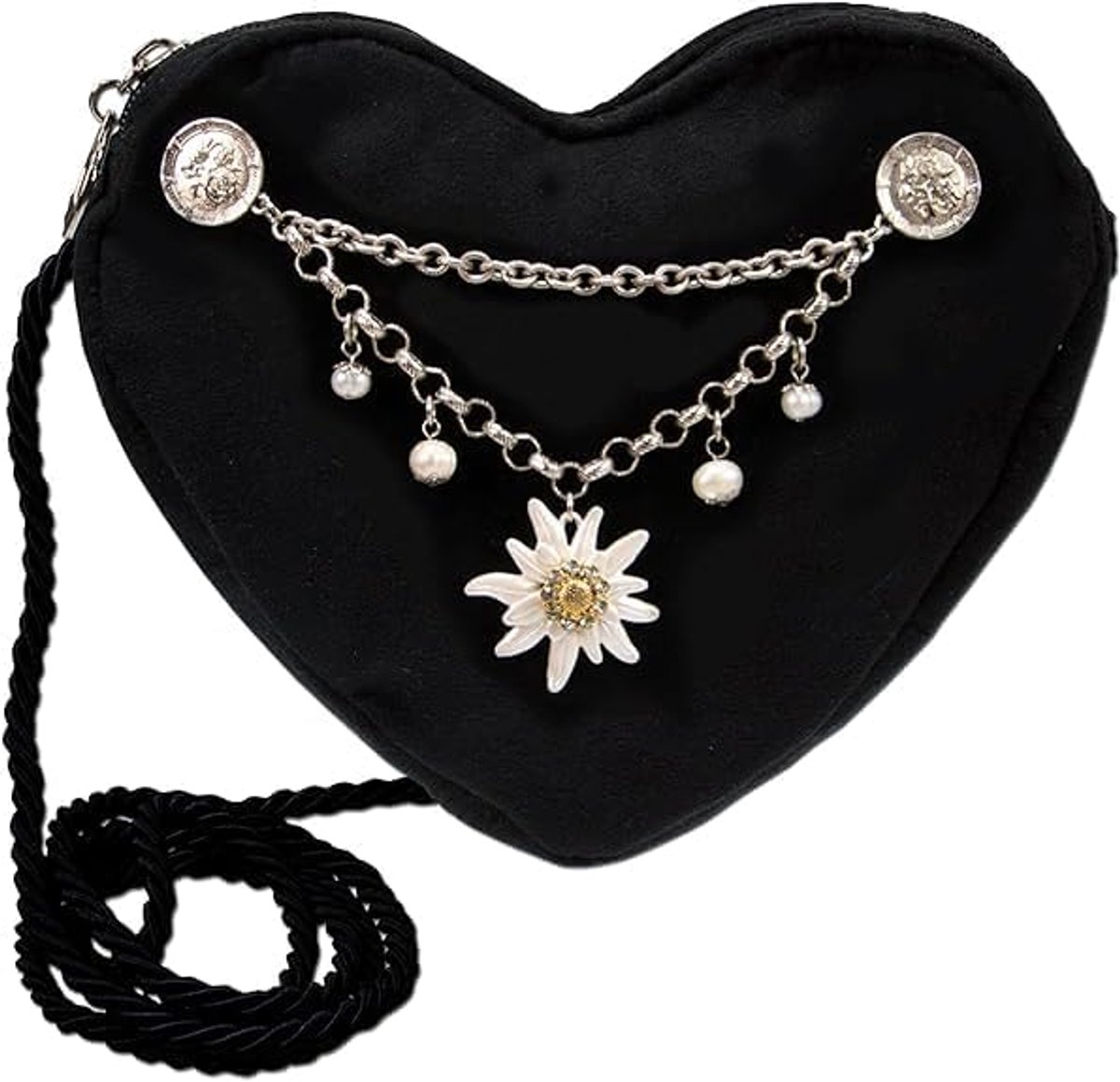 Oktoberfest tas in hartvorm, hertenkophanger, hartvormige tas, traditionele Beierse hartvormige handtas voor - ShopVlot