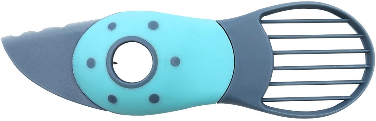 Hsthe Sea 3-in-1 multifunctionele avocadosnijder, antisliphandgreep, roestvrijstalen mes voor fruit, kiwi, mango - ShopVlot