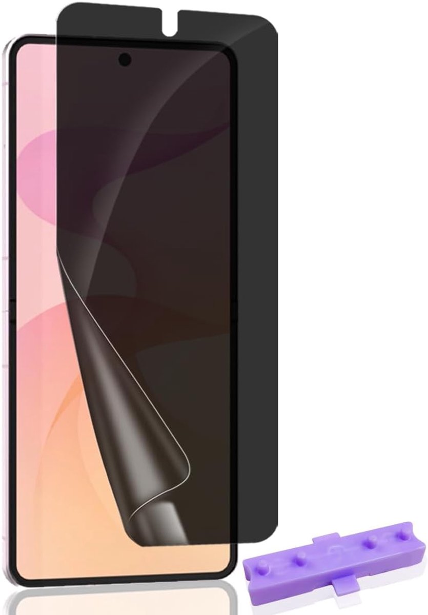Bekiikoo Privacy screenprotector voor Samsung Galaxy Z Flip 8, [geen gehard glas], krasbestendig, luchtbelvrij - ShopVlot
