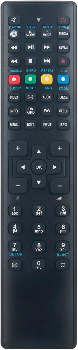 ALLIMITY Replace remote control suitable for Medion TV RC1255 MSN:40051215 MSN-40051215 E12203 MD21449 MD21451 MD30911 - ShopVlot